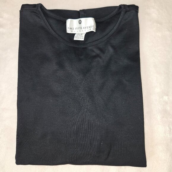 Saks Fifth Avenue Collection Black T-Shirt Men’s Size M– Made in Japan - Picture 1 of 9